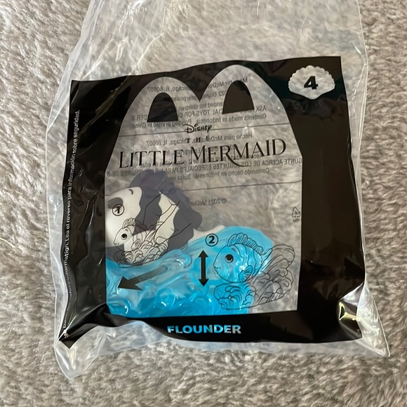 Disney | Toys | Mcdonalds Little Mermaid Happy Meal Toy 4 Flounder New ...